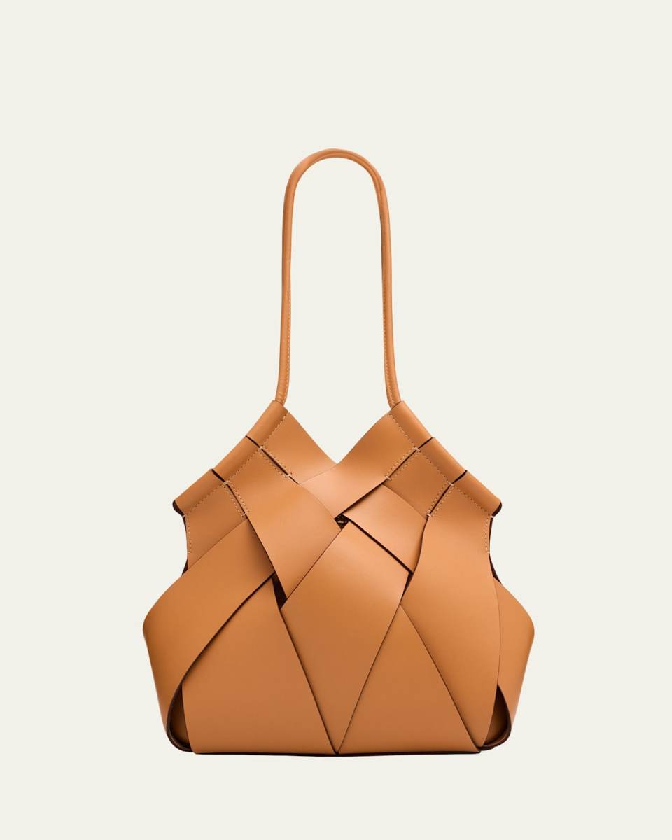 Charlotte Woven Leather Tote Bag